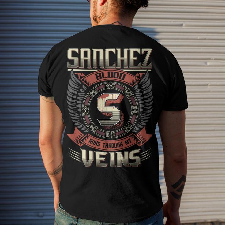 Sanchez Blood Run Through My Veins Name V12 Men S Crewneck Short Sleeve