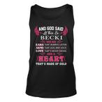 Becky Name Tank Tops