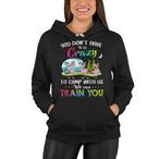 Camping Flamingo Hoodies