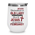Never Underestimate An Old Lady Tumblers