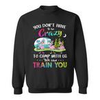 Camping Flamingo Sweatshirts