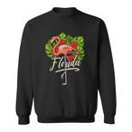 Flamingo Flower Sweatshirts