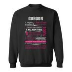 Gordon Name Sweatshirts