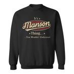 Manson Name Sweatshirts