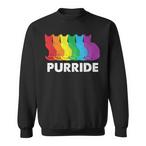 Gay Pride Cat Sweatshirts