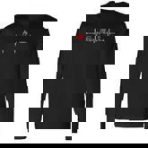 Cricket Player Heartbeat Ekg Cricket Fans Lover Long Sleeve T-Shirt