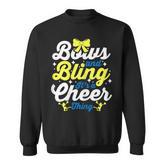 Cheerleading Cheerleader Bows And Bling Its A Cheer Thing Sweatshirt