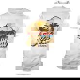 Aloha Hawaii Hawaiian Island Palm Surfboard Beach Surf Retro Youth T-shirt