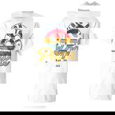 Soon To Be Papa Est 2022 Retro First Time Dad Papa T-shirt