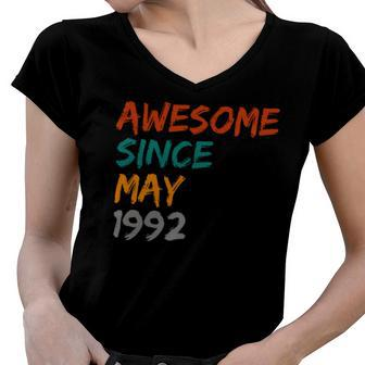 Awesome Since May 1992 Women V-Neck T-Shirt - Monsterry AU