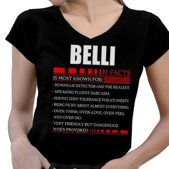 Belli Fact Fact T Shirt Belli Shirt For Belli Fact Women V-Neck T-Shirt - Seseable