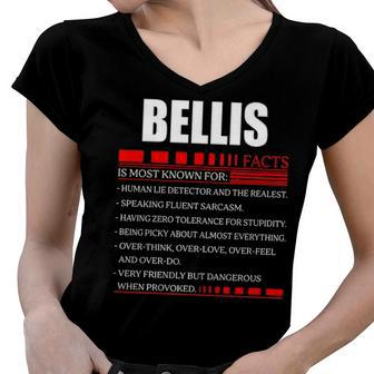 Bellis Fact Fact T Shirt Bellis Shirt For Bellis Fact Women V-Neck T-Shirt - Seseable