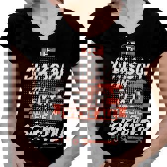 Chiasson Name Gift If Chiasson Cant Fix It Were All Screwed Women V-Neck T-Shirt - Seseable