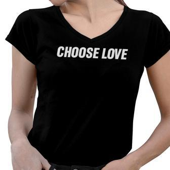 Choose The Love Bills Pray For Buffalo Women V-Neck T-Shirt | Mazezy