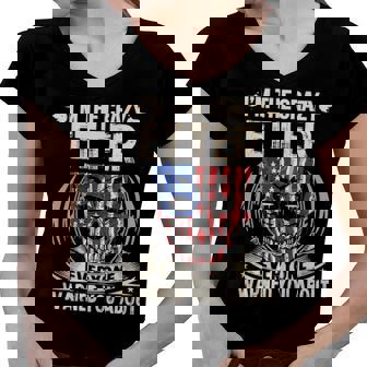 Etter Name Gift Im The Crazy Etter Women V-Neck T-Shirt - Seseable