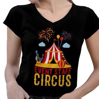 Even Staff Circus Women V-Neck T-Shirt | Favorety DE