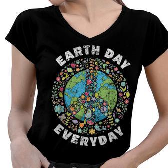 Everyday Earth Day Women V-Neck T-Shirt | Favorety UK