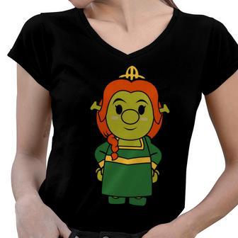 Fiona Chibi Women V-Neck T-Shirt | Favorety