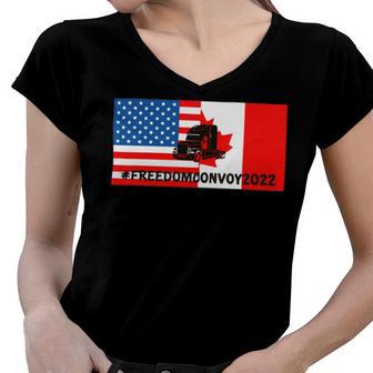 Freedom Convoy V2 Women V-Neck T-Shirt | Favorety CA