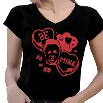 Funny Horror Valentines Day Women V-Neck T-Shirt | Favorety