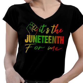 Junenth  Its The Junenth For Me Junenth 1865  Women V-Neck T-Shirt
