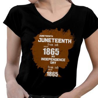 Juneteenth Woman Tshirt Women V-Neck T-Shirt - Monsterry DE