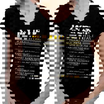 Kaylor Name Gift Kaylor Facts Women V-Neck T-Shirt - Seseable