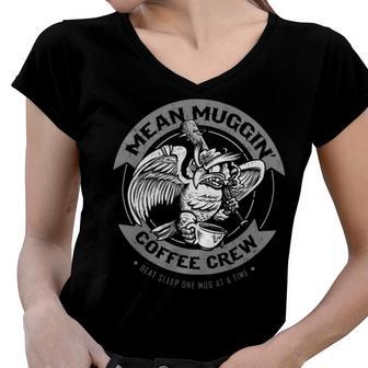 Mean Muggin 185 Trending Shirt Women V-Neck T-Shirt | Favorety