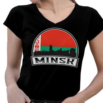 Minsk 754 Trending Shirt Women V-Neck T-Shirt | Favorety