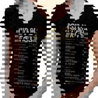 Montana Name Gift Montana Facts Women V-Neck T-Shirt | Seseable CA