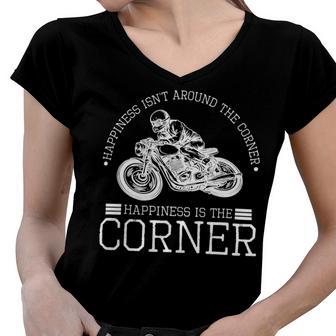 Motorcycle Motorbike Two Wheeler 491 Shirt Women V-Neck T-Shirt | Favorety DE