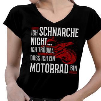 Motorcycle Racing Machines Motif With 485 Shirt Women V-Neck T-Shirt | Favorety AU