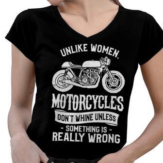 Motorcycles Dont Whine Unless 468 Shirt Women V-Neck T-Shirt | Favorety AU