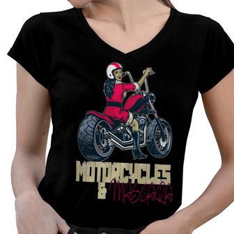 Motorcycles Mascara Excellent Dreaming 466 Shirt Women V-Neck T-Shirt | Favorety UK