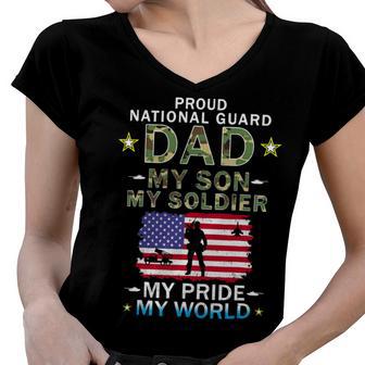 My Son My Soldier Heroproud National 697 Shirt Women V-Neck T-Shirt | Favorety