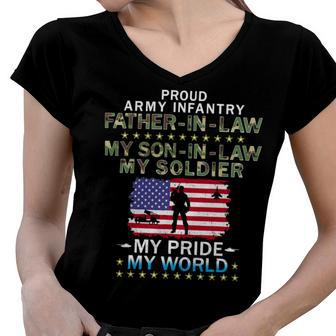 My Soninlaw Soldier Heroproud Army 686 Shirt Women V-Neck T-Shirt | Favorety