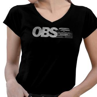 Obs Old Body Style 1960S Truck Low Vintage Style Tee Women V-Neck T-Shirt | Mazezy