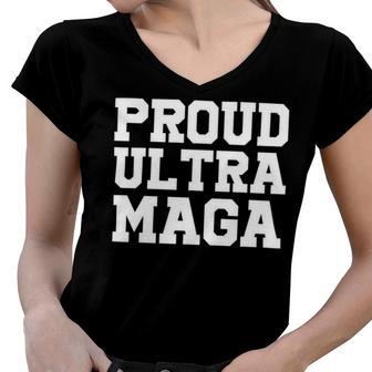 Proud Ultra Maga V10 Women V-Neck T-Shirt | Favorety