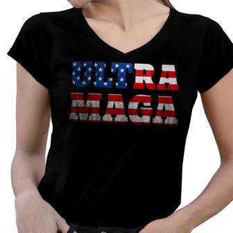 Proud Ultra Maga V11 Women V-Neck T-Shirt | Favorety AU