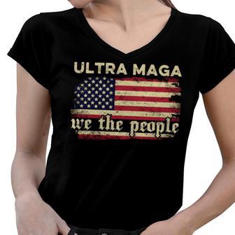 Proud Ultra Maga V9 Women V-Neck T-Shirt | Favorety CA