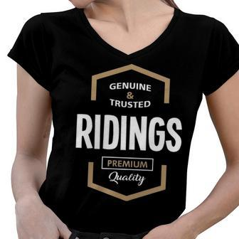 Ridings Name Gift Ridings Premium Quality Women V-Neck T-Shirt - Seseable