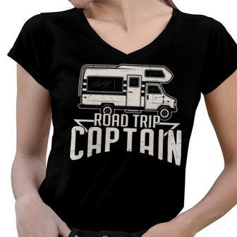 Road Trip Captain Women V-Neck T-Shirt - Monsterry UK