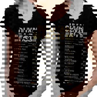 Sullivan Name Gift Sullivan Facts Women V-Neck T-Shirt - Seseable