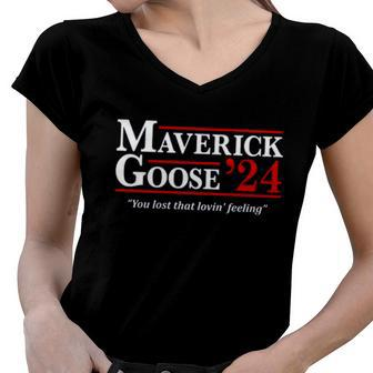 Talk To Me Goose Marverick Goose 2022 Women V-Neck T-Shirt - Monsterry DE