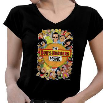 The Bob’S Burgers Movie Poster Women V-Neck T-Shirt | Mazezy