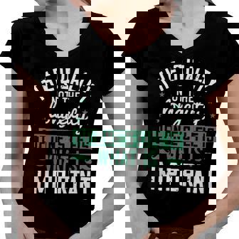 The Quality Not The Longevity Of Ones Life Is What Is Important Papa T-Shirt Women V-Neck T-Shirt - Monsterry