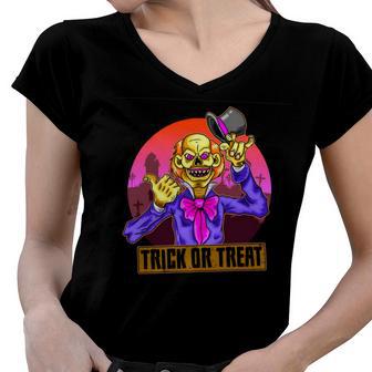 Trick Or Treat Halloween 151 Shirt Women V-Neck T-Shirt | Favorety UK