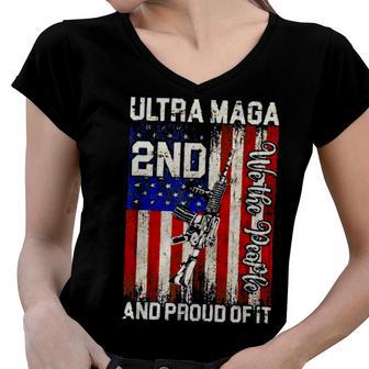 Ultra Maga And Proud Of It A Ultra Maga And Proud Of It V14 Women V-Neck T-Shirt | Favorety CA