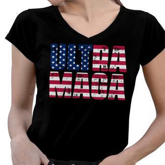 Ultra Maga And Proud Of It A Ultra Maga And Proud Of It V18 Women V-Neck T-Shirt | Favorety UK