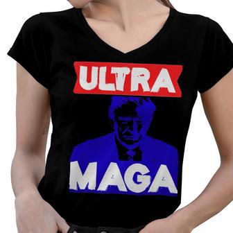 Ultra Maga Gift V3 Women V-Neck T-Shirt | Favorety DE